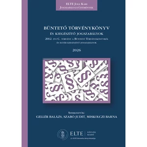  Büntető Törvénykönyv 2026  