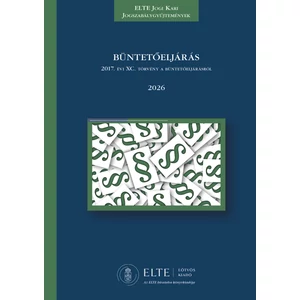  Büntetőeljárás 2026   