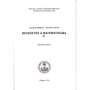 Láng Csabáné: Bevezetés a matematikába II.